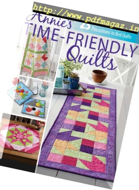 Annie’s Time – Friendly Quilts – March 2018 Cover