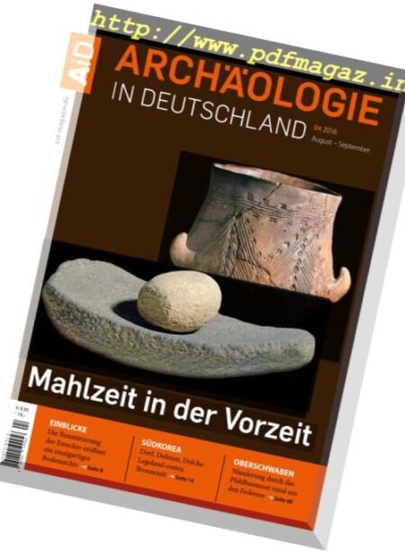 Archaologie in Deutschland – August-September 2016 Cover