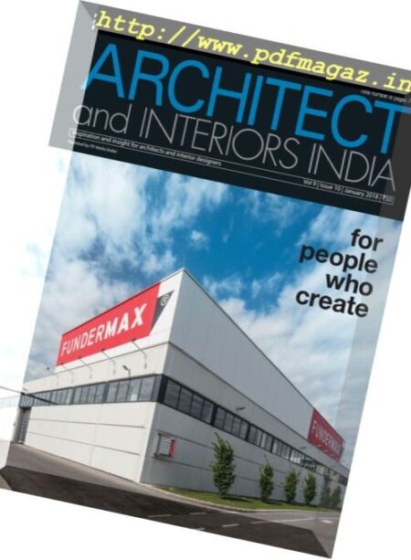 Architect and Interiors India – January 2018 Cover