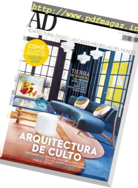 Architectural Digest Mexico – febrero 2018 Cover