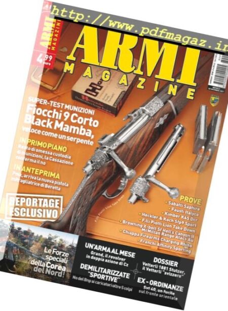 Armi Magazine – Gennaio 2018 Cover