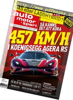 Auto Motor & Sport Sverige – 1 januari 2018