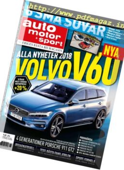 Auto Motor & Sport Sverige – 12 december 2017
