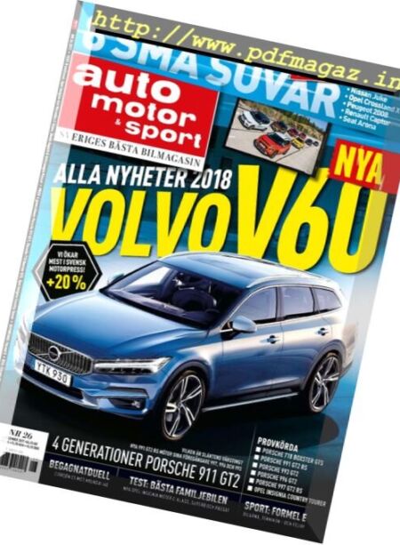 Auto Motor & Sport Sverige – 12 december 2017 Cover