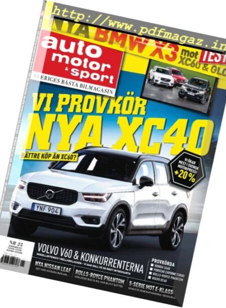 Auto Motor & Sport Sverige – 28 november 2017 Cover