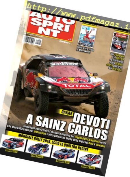 Auto Sprint – 16 Gennaio 2018 Cover