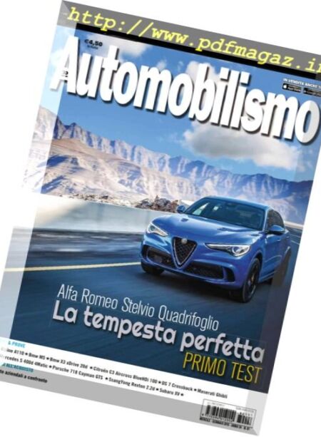 Automobilismo – Gennaio 2018 Cover
