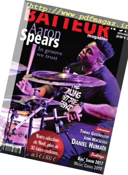 Batteur Magazine – Decembre 2017 Cover