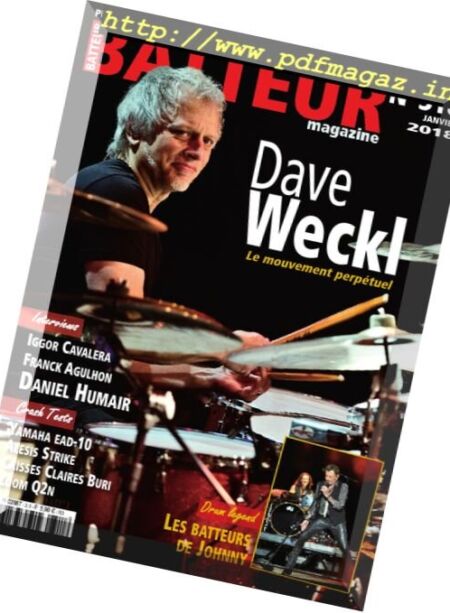 Batteur Magazine – Janvier 2018 Cover