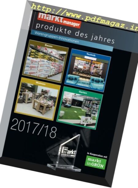Baumarktmanager – Produkte des Jahres 2017-2018 Cover