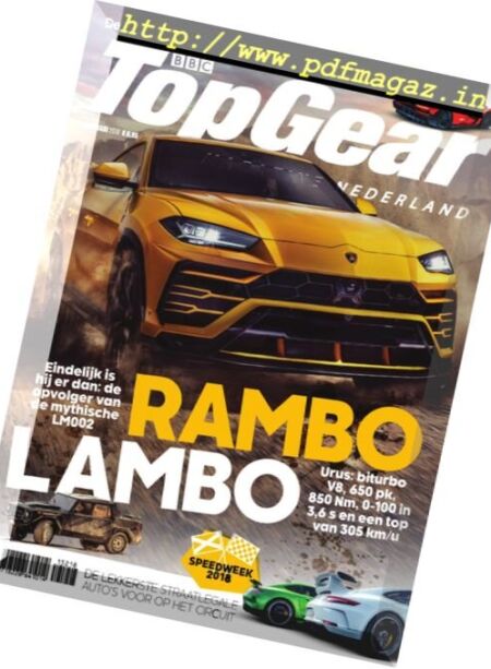 BBC Top Gear Netherlands – februari 2018 Cover