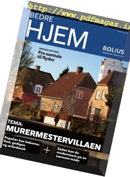 Bedre Hjem – januar 2018 Cover