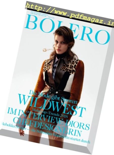 Bolero Germany – Januar Februar 2018 Cover