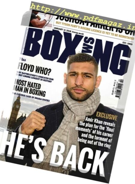 Boxing News – 11 January 2018 Cover