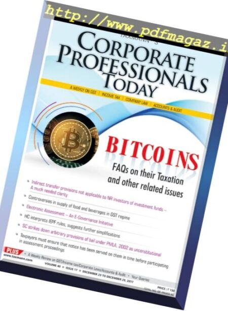 Corporate Professional Today – 23 December 2017 Cover