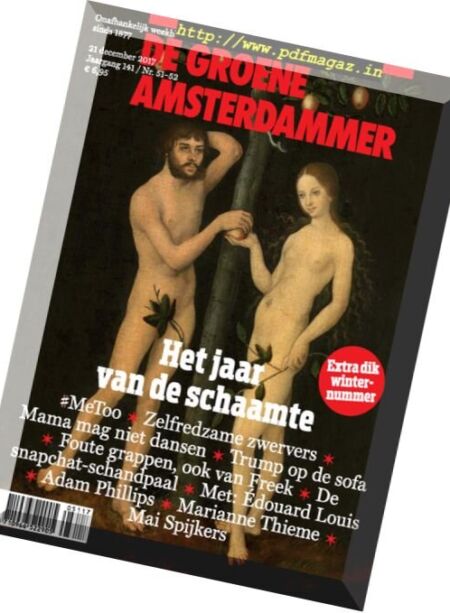 De Groene Amsterdammer – 21 december 2017 Cover