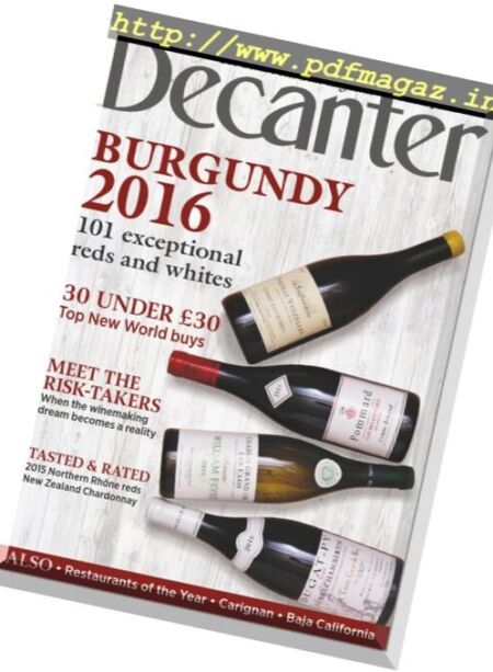 Decanter UK – February 2018 Cover