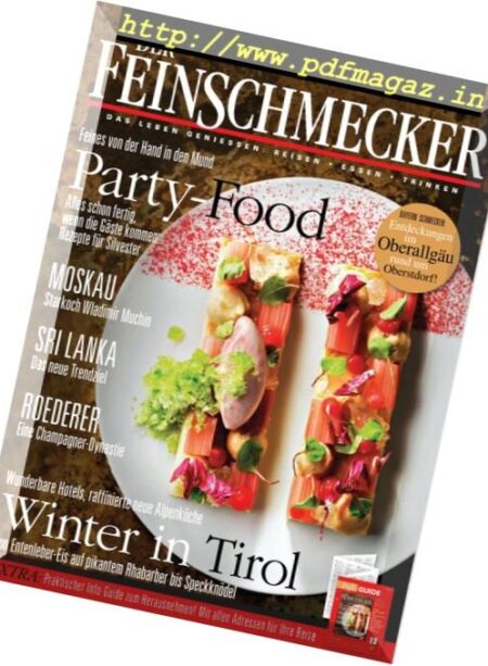 Der Feinschmecker – Januar 2018 Cover