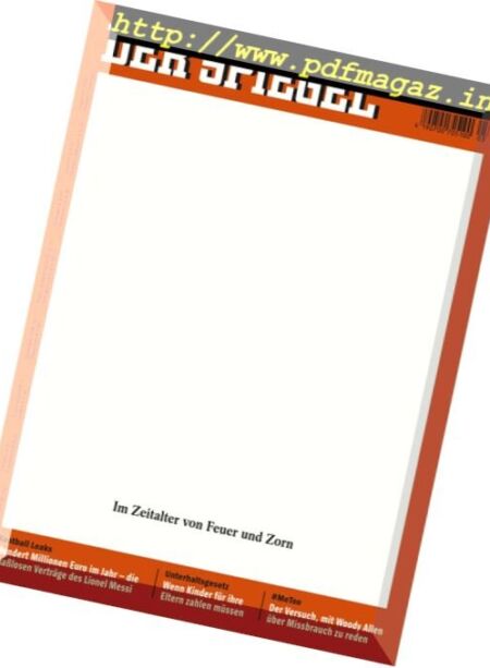 Der Spiegel – 14 Januar 2018 Cover