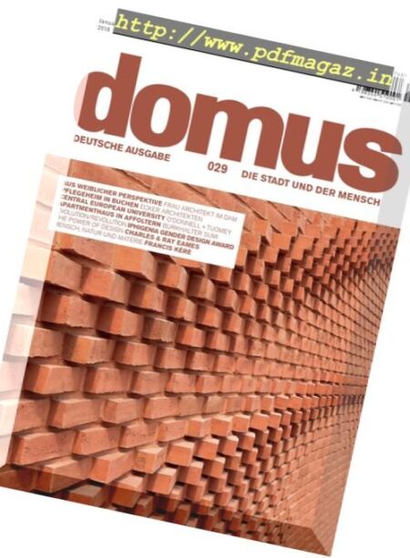 Domus Germany – Januar-Februar 2018 Cover