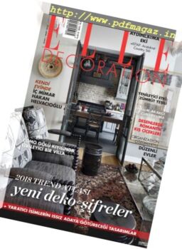 Elle Decoration Turkey – Ocak 2018