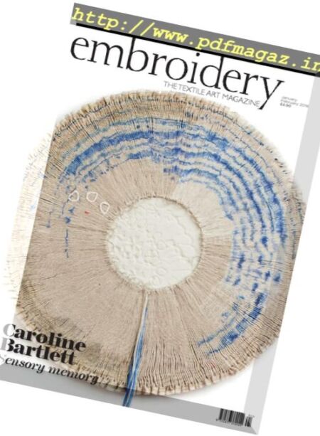 Embroidery Magazine – January-February 2018 Cover