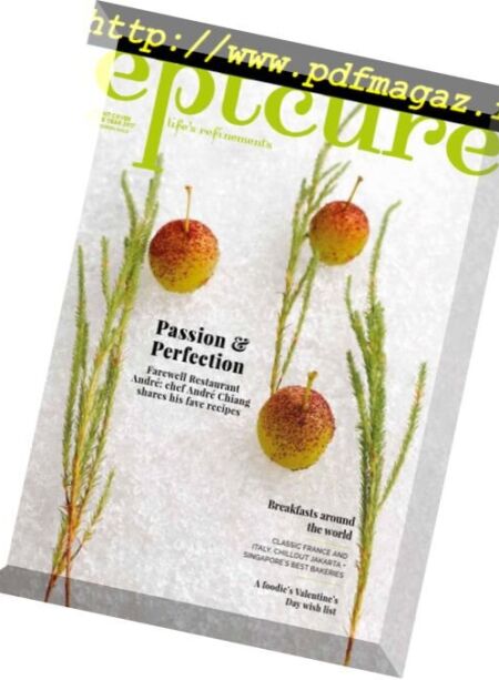 epicure Singapore – February 2018 Cover
