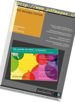 Ergotherapie und Rehabilition – Dezember 2017