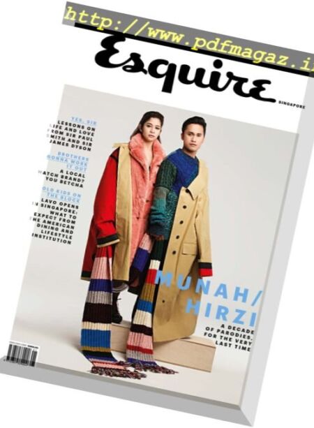 Esquire Singapore – January 2018 Cover