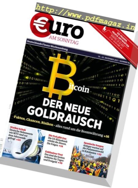 Euro am Sonntag – 17 Dezember 2017 Cover