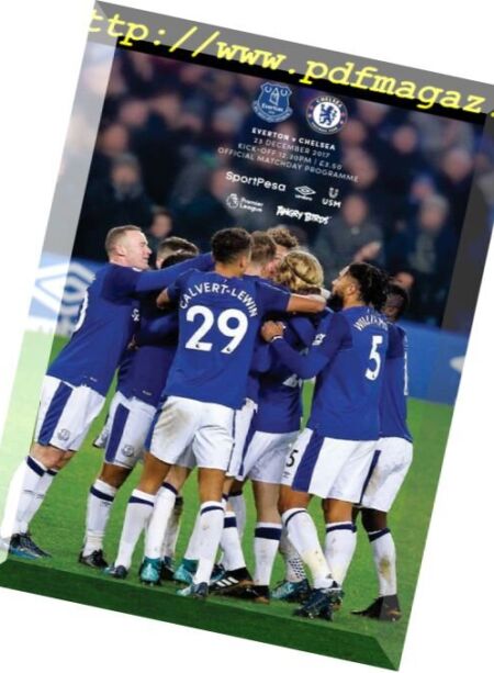 Everton Programmes – 22 December 2017 Cover