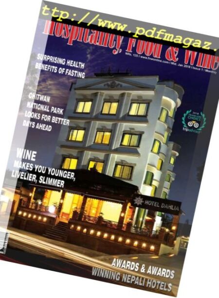 Food & Wine Nepal – February 2018 Cover