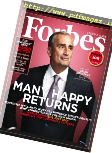 Forbes USA – 9 December 2017 Cover