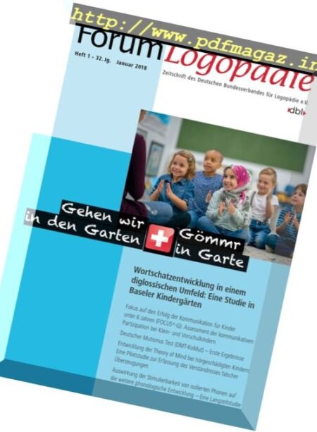 Forum Logopadie – Januar 2018 Cover