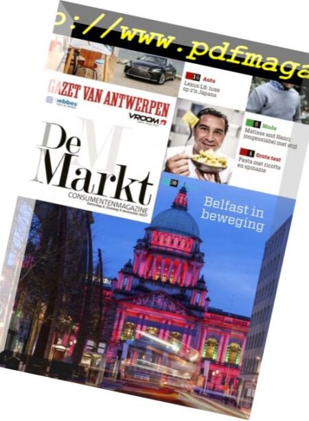 Gazet van Antwerpen De Markt – 2 december 2017 Cover