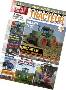 Generation Tracteur – Novembre-Decembre 2016