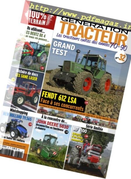 Generation Tracteur – Novembre-Decembre 2016 Cover