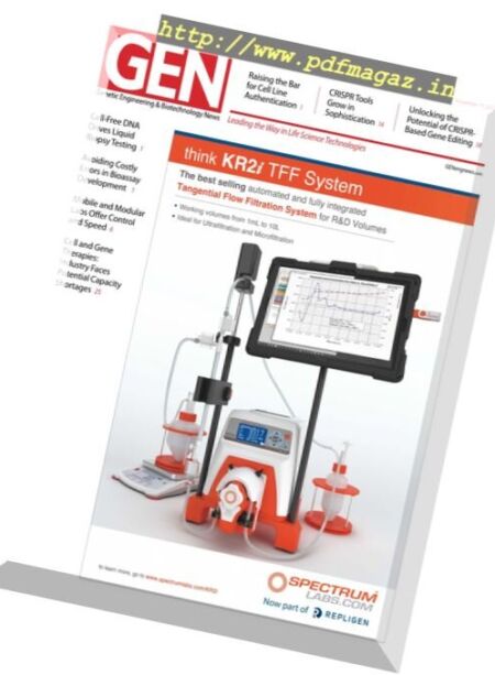 Genetic Engineering & Biotechnology News – 15 November 2017 Cover