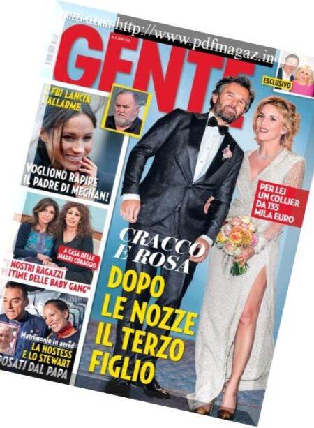 Gente Italia – 6 febbraio 2018 Cover