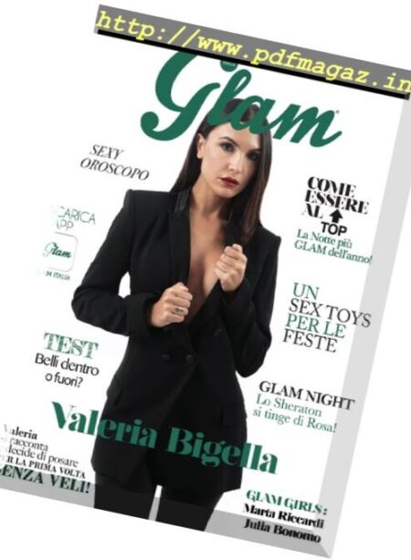 Glam Italia – Dicembre 2017 Cover