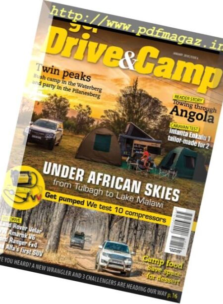 Go! Drive & Camp – January 2018 Cover