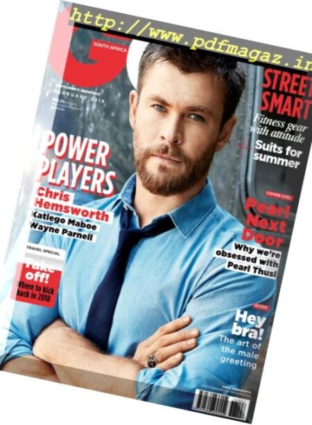 GQ South Africa – February 2018 Cover