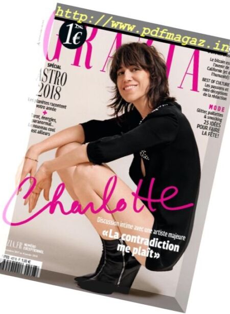 Grazia France – 22 decembre 2017 Cover
