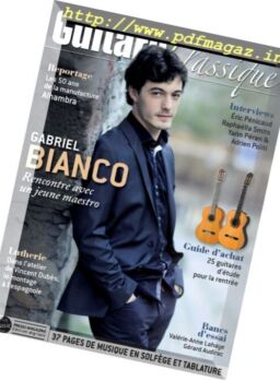 Guitare Classique – Septembre-Novembre 2015