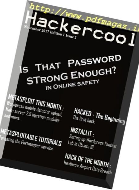 Hackercool – January 2018 Cover