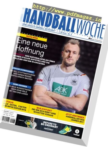 Handballwoche – 16 Januar 2018 Cover