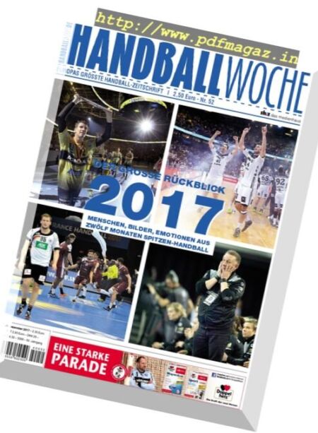 Handballwoche – 28 Dezember 2017 Cover