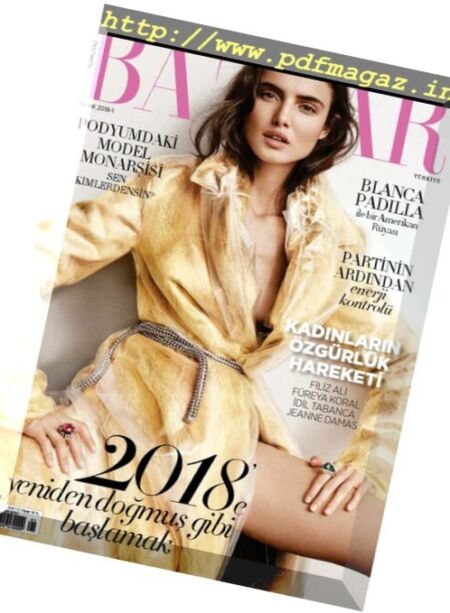Harper’s Bazaar Turkey – Ocak 2018 Cover