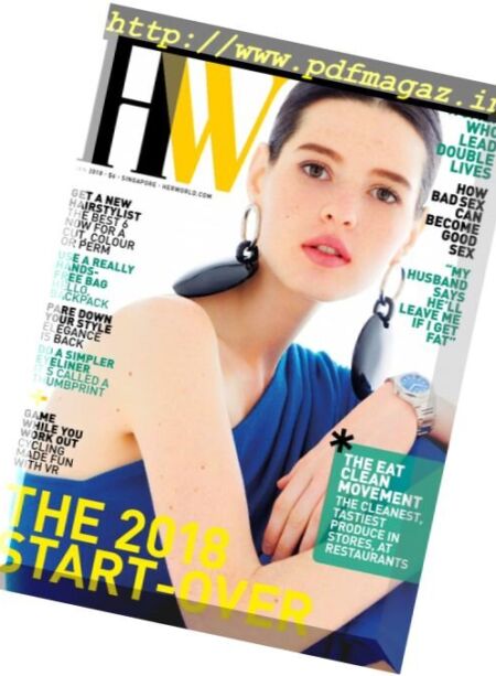 Her World Singapore – January 2018 Cover