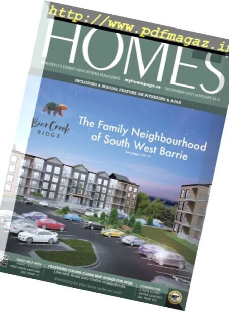 Homes Magazine – December 2017-January 2018 Cover